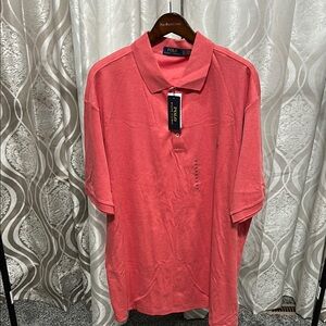 NWT Polo by Ralph Lauren Pink Polo Shirt Casual Knit